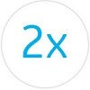 2x improvement in acquisition speed